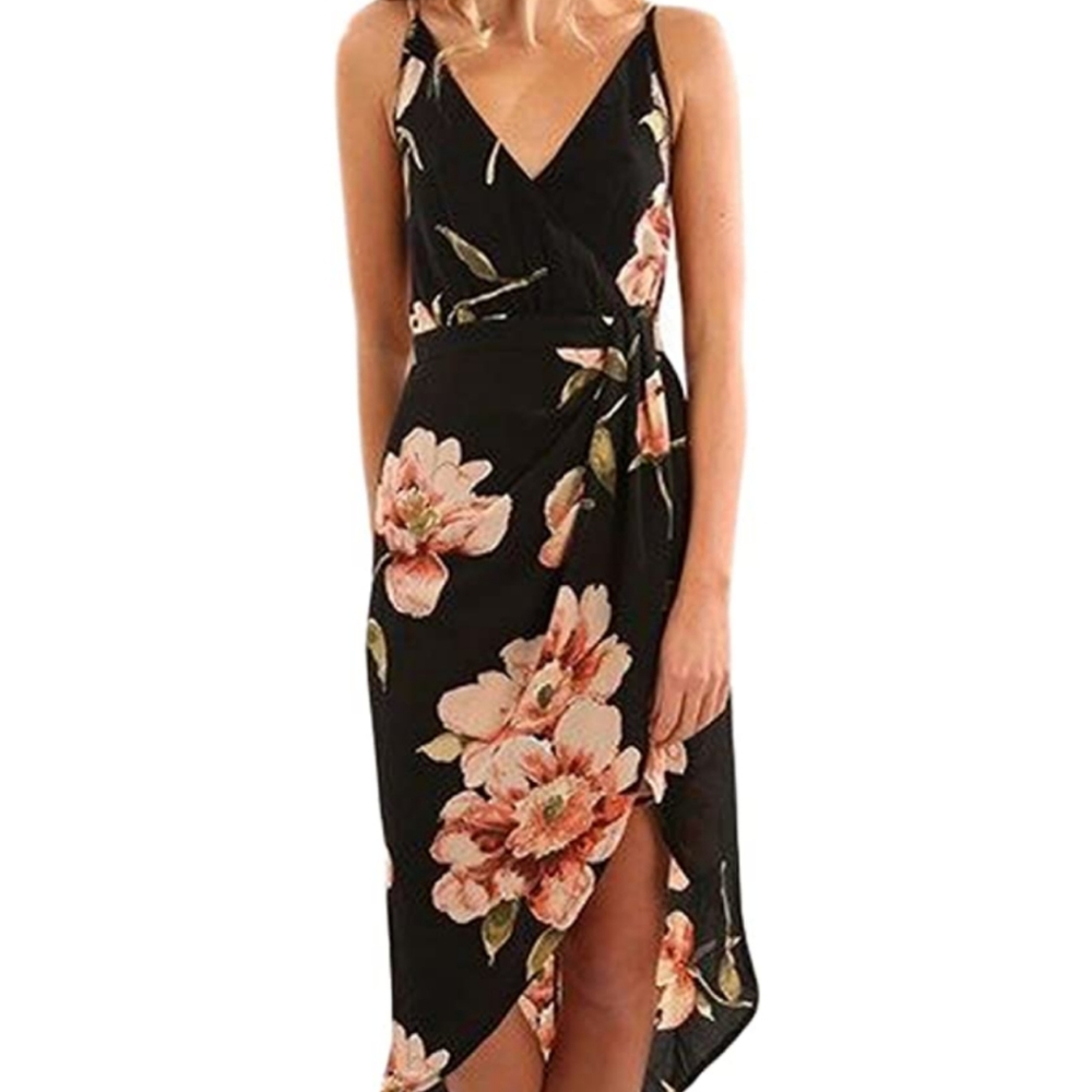 Never worn! Small Floral Wrap Dress